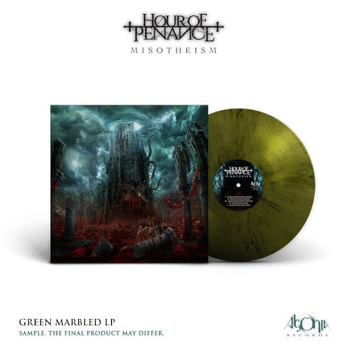 Hour Of Penance - Misotheism (Green Marbled Vinyl LP) - LP (uusi)