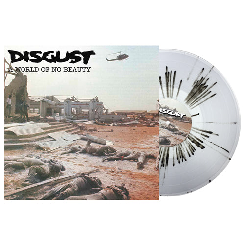 Disgust - World Of No Beauty/Thrown Into Oblivion (Klar/svar - LP uusi