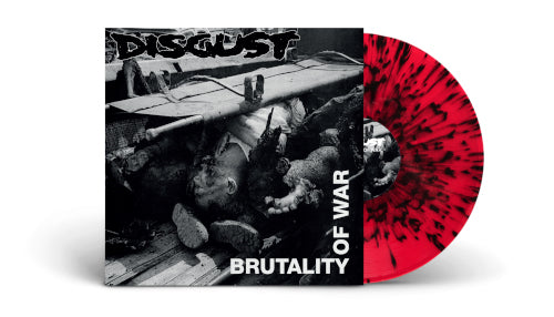Disgust - Brutality Of War (Red/Black Splatter Vinyl LP) - LP uusi