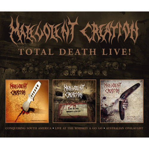 Malevolent Creation - Total Live Death (3 CD) - uusi CD