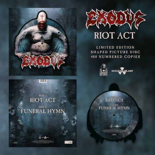 Exodus - Riot Act (Shaped Picture Vinyl LP) - LP uusi