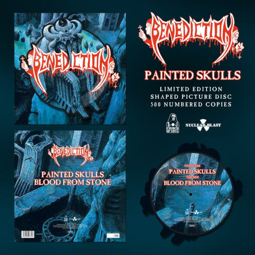 Benediction - Painted Skulls (Shaped Picture Vinyl) - LP (uusi)