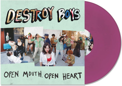 Destroy Boys - Open Mouth Open Heart (Purple Vinyl LP) - LP uusi