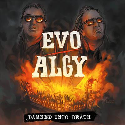Evo/Algy - Damned Unto Death (white red splatter vinyl) - LP uusi