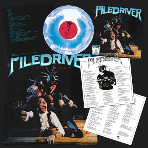 Piledriver - Stay Ugly (White/Blue Vinyl LP) - LP uusi