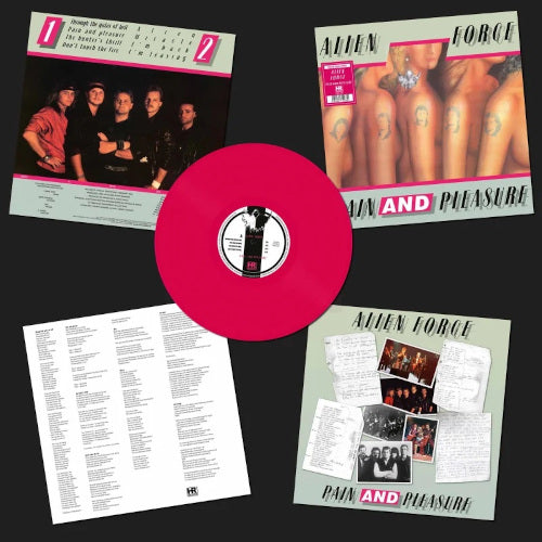 Alien Force - Pain and Pleasure (Pink Vinyl LP) - LP uusi
