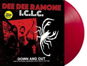 Ramone Dee Dee I.C.L.C. - Down And Out - Live Scotland 1994 (Red Vinyl LP) - LP uusi