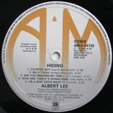 Albert Lee - Hiding LP levy (käytetty)
