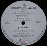 Spandau Ballet - Parade LP levy (käytetty)