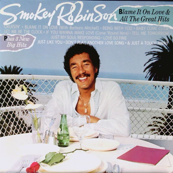 Smokey Robinson - Blame It On Love & All The Great Hits LP levy (käytetty)