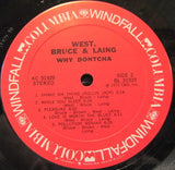 West, Bruce & Laing - Why Dontcha LP levy (käytetty)