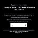 Leonard Cohen - You Want It Darker LP levy (uusi)