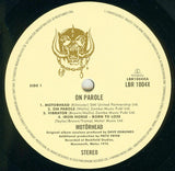 Motörhead - On Parole LP levy (uusi)