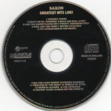 Saxon - Greatest Hits Live! CD levy