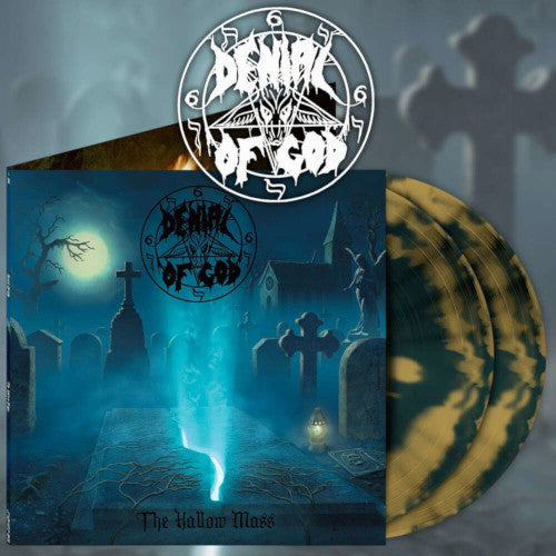 Denial Of God - Hallow Mass The (Sea Blue/Gold 2 LP Vinyl) - LP uusi