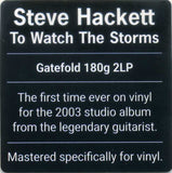Steve Hackett - To Watch The Storms LP levy (uusi)