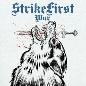 Strike First - War (Clear Blue/Black Splatter Vinyl LP) - LP uusi