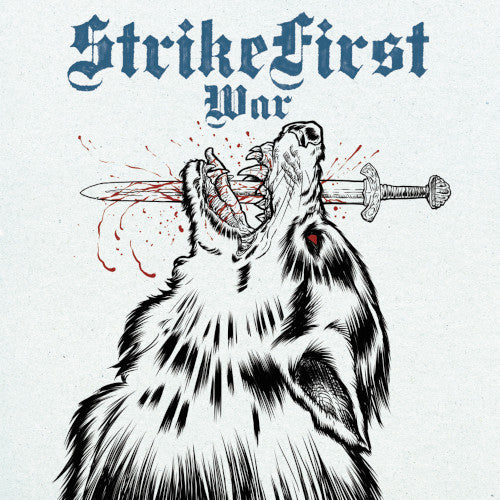 Strike First - War (Clear Blue/Black Splatter Vinyl LP) - LP uusi
