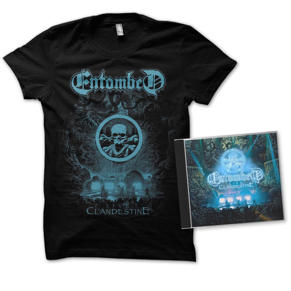 Entombed - Clandestine - Live (CD+TST) - M - uusi CD