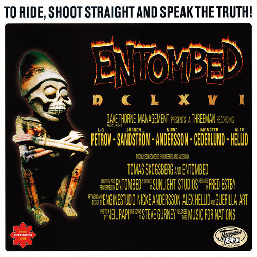 Entombed - To Ride, Shoot Straight And Speak The Truth - uusi CD