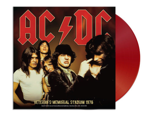 AC/DC - Veteran's Memorial Stadium 1978 (Red Vinyl LP) - LP uusi