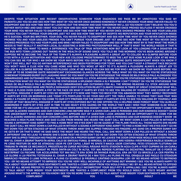 Lust for Youth - Lust for Youth - LP (uusi)